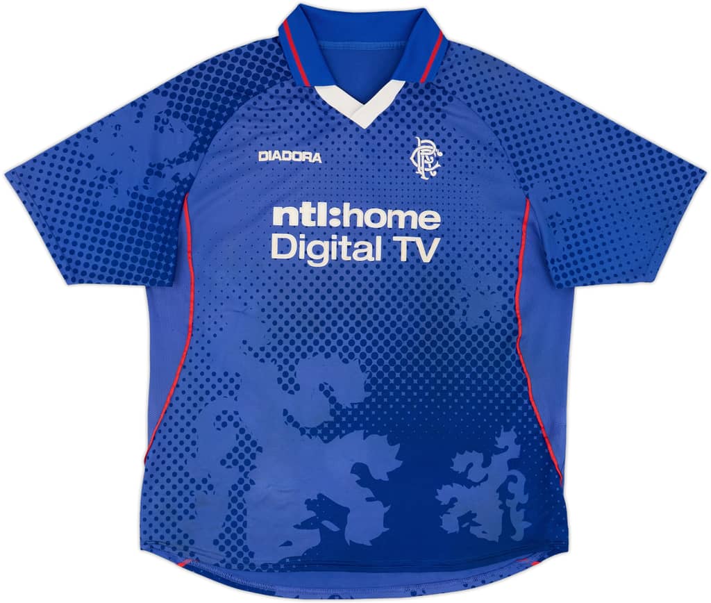 2002-03 Rangers Home Shirt - 8/10 - (XL)