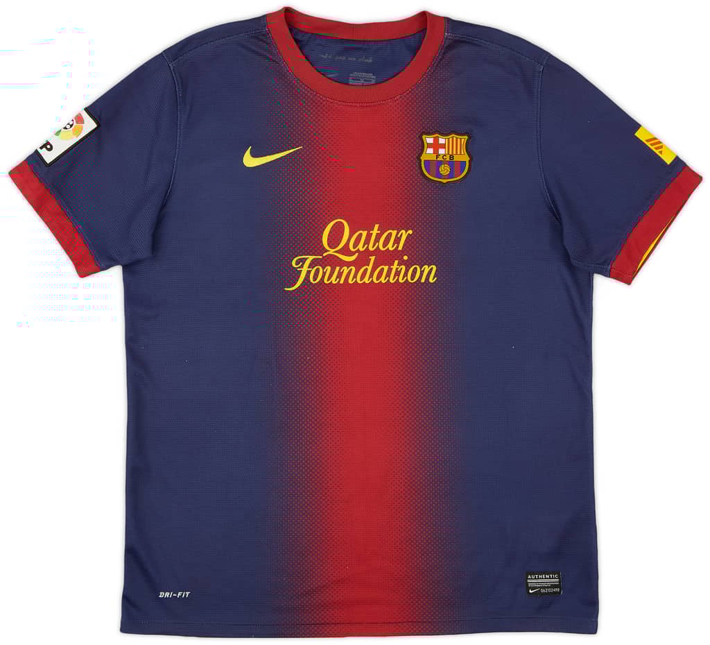 2012-13 Barcelona Home Shirt - 7/10 - (XL.Boys)