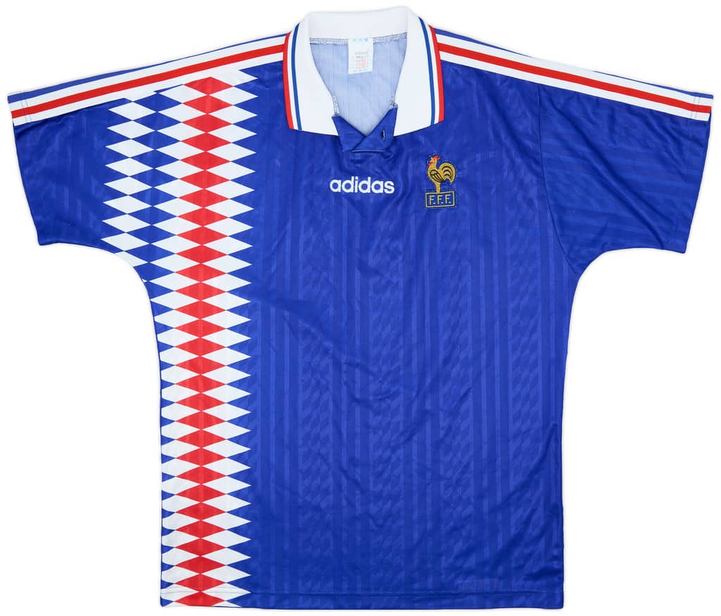 1994-96 France Home Shirt - 9/10 - (L/XL)