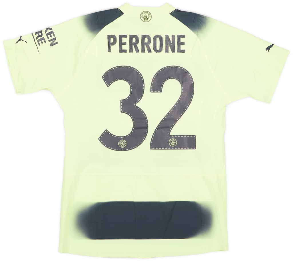 2022-23 Manchester City Match Issue FA Cup Third Shirt Perrone #32