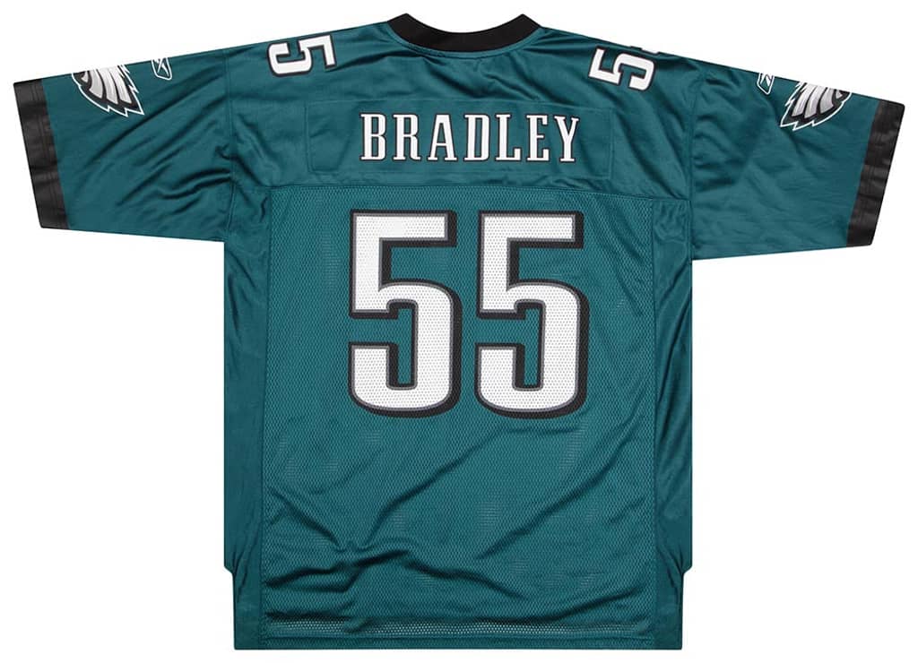 2008-10 Philadelphia Eagles Bradley #55 Reebok On Field Jersey (Home) XL