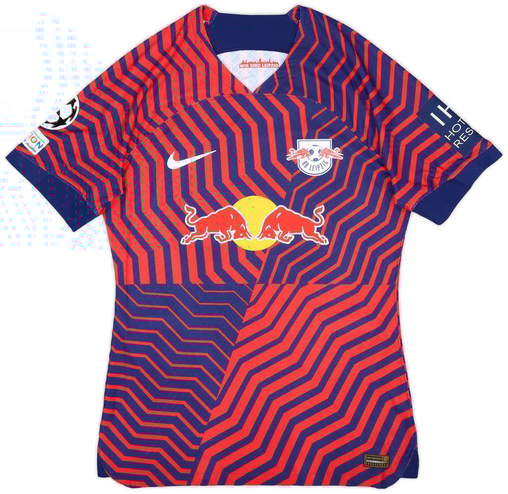 2023-24 RB Leipzig Match Issue Champions League Away Shirt Raum #22