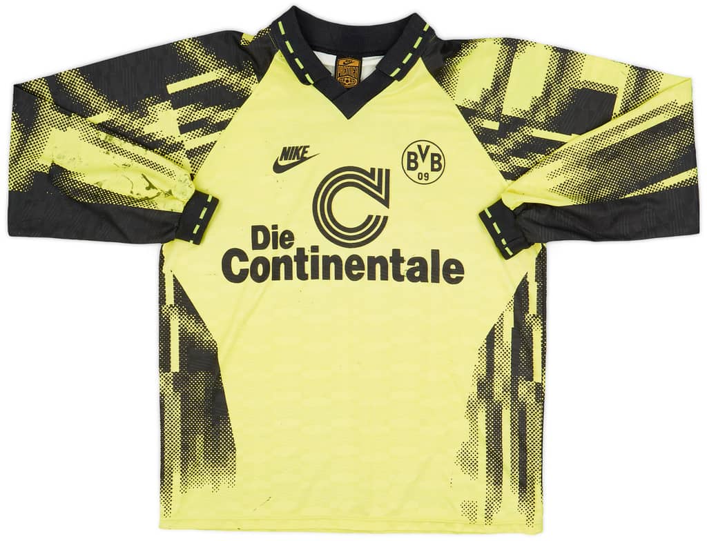 1992-93 Borussia Dortmund Home L/S Shirt - 5/10 - (L)