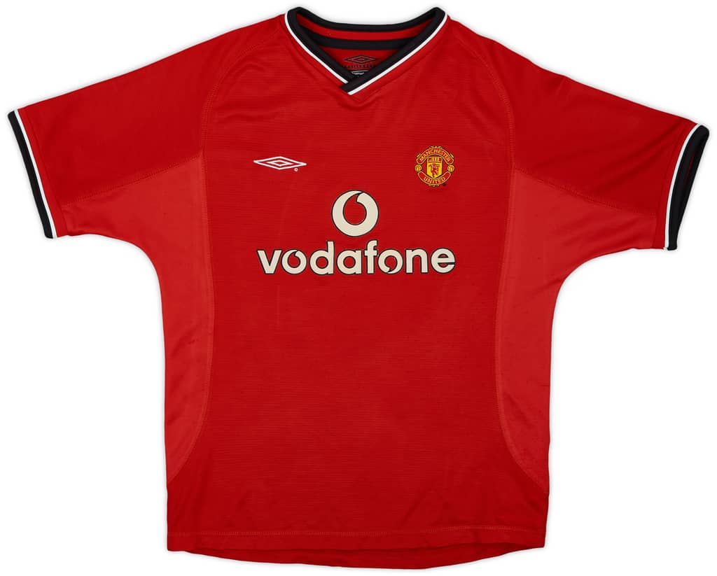 2000-02 Manchester United Home Shirt - 8/10 - (M.Boys)