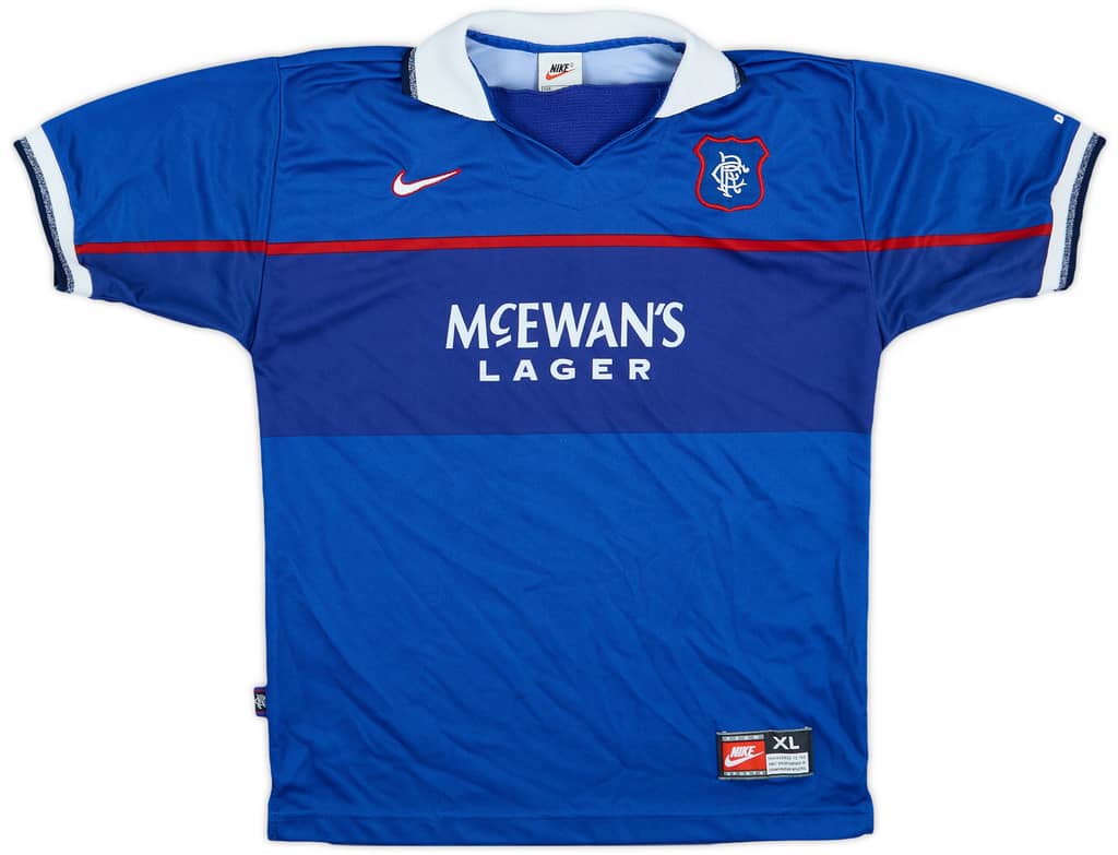 1997-99 Rangers Home Shirt - 6/10 - (XL.Boys)