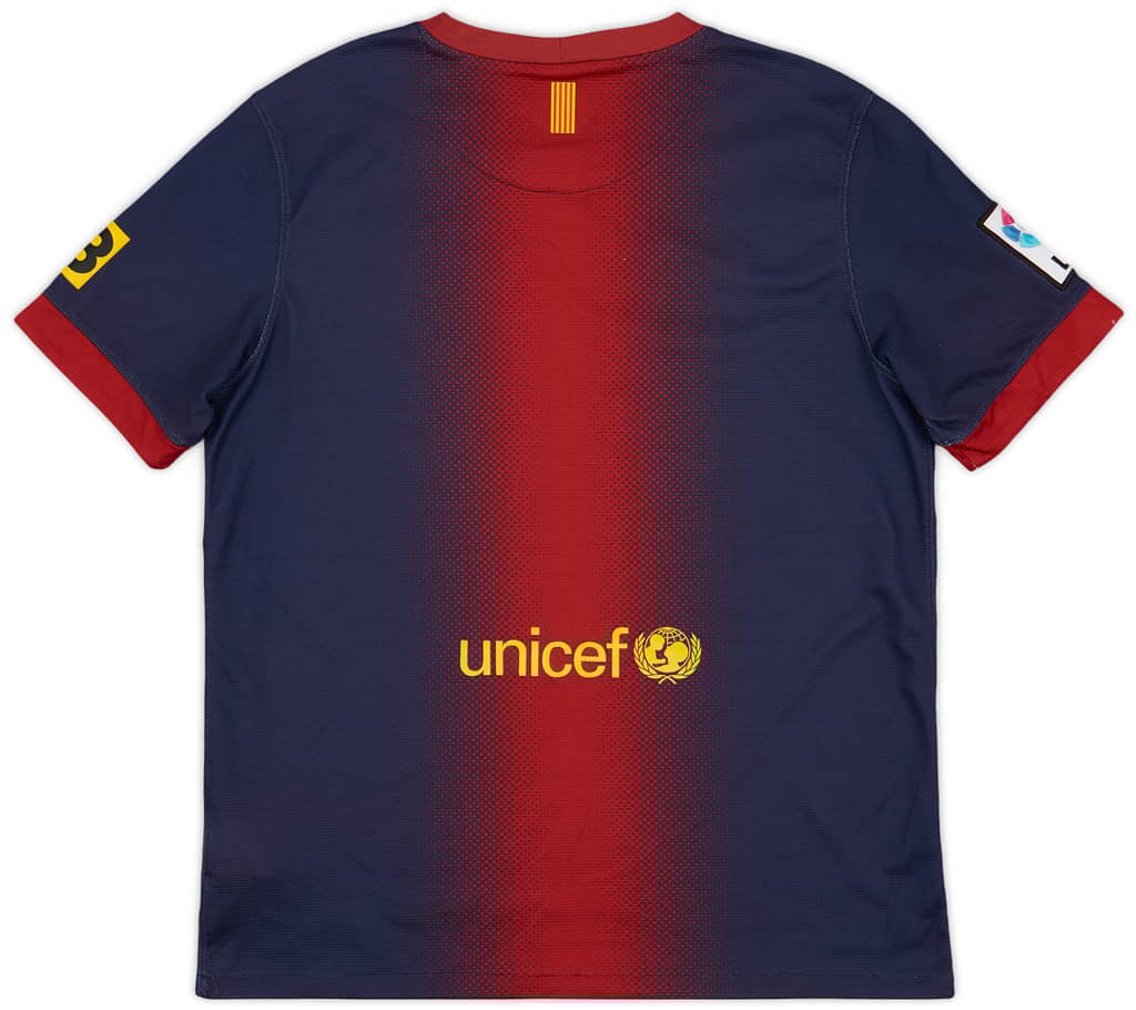 2012-13 Barcelona Home Shirt - 7/10 - (XL.Boys)