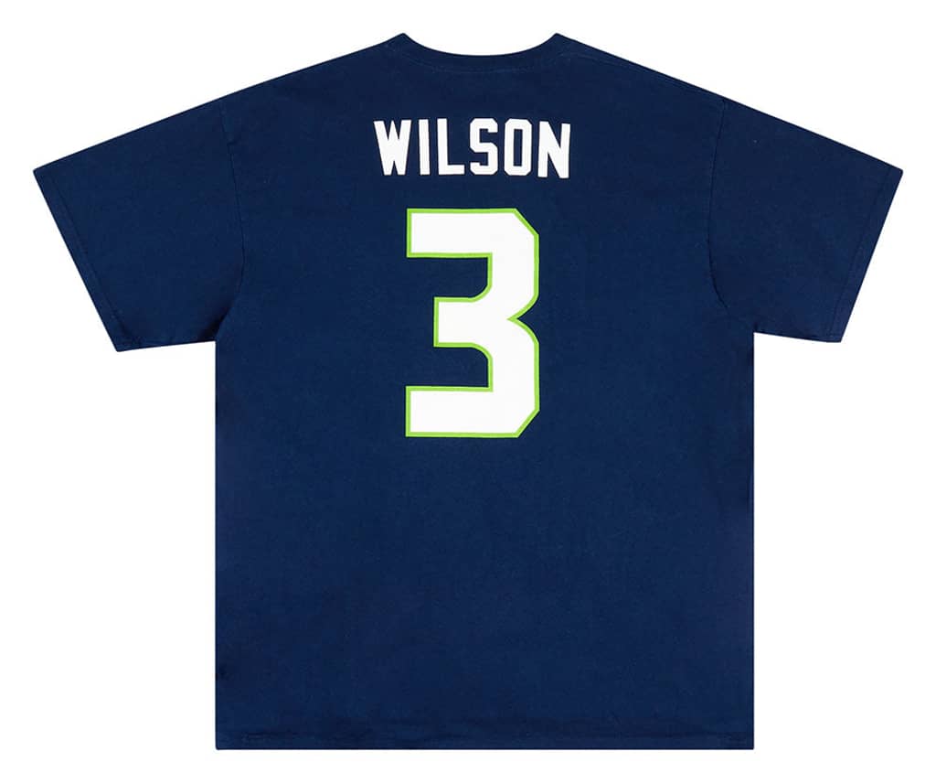 2012-15 Seattle Seahawks Wilson #3 NFL Tee XL