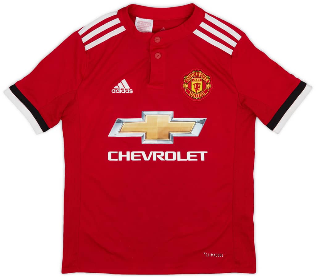 2017-18 Manchester United Home Shirt - 7/10 - (S.Boys)