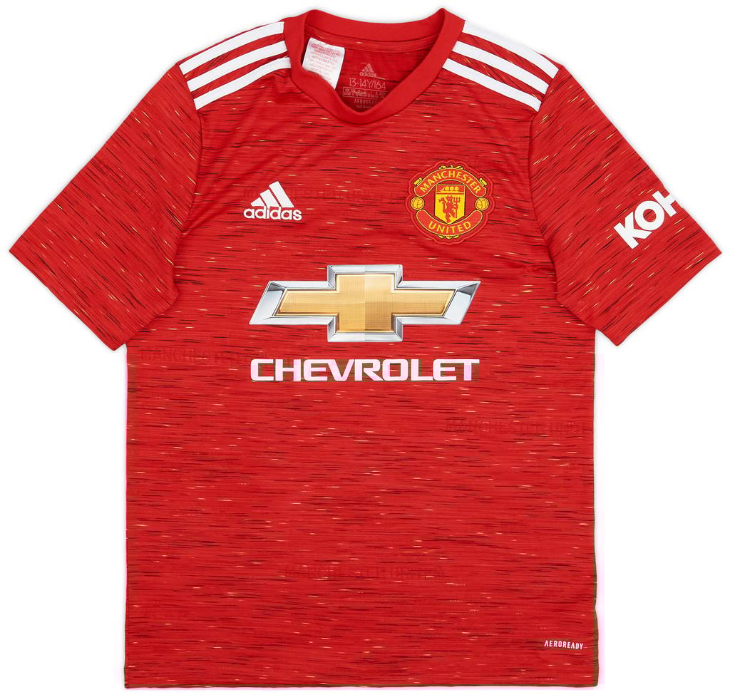 2020-21 Manchester United Home Shirt - 8/10 - (L.Boys)