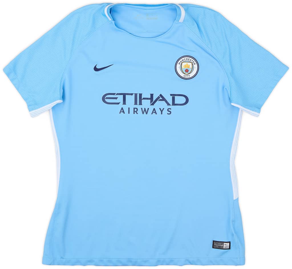 2017-18 Manchester City Home Shirt - 8/10 - (Women's XL)