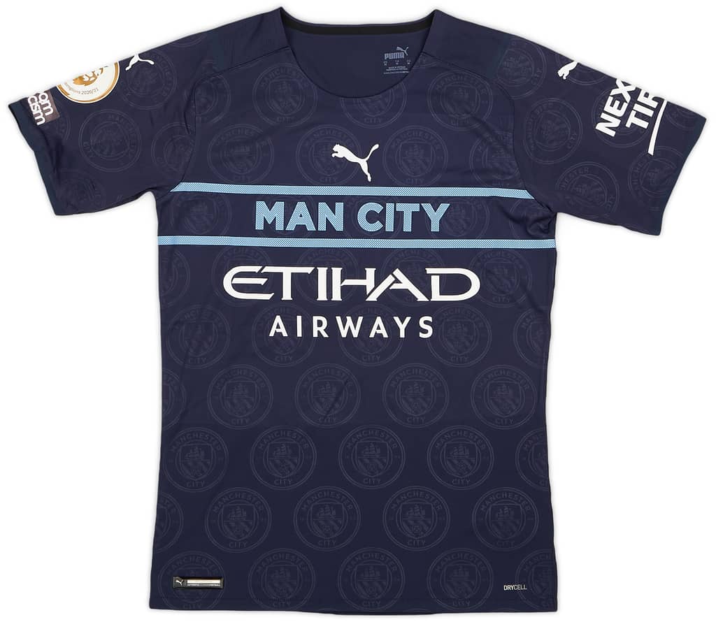 2021-22 Manchester City Match Issue Third Shirt Mahrez #26