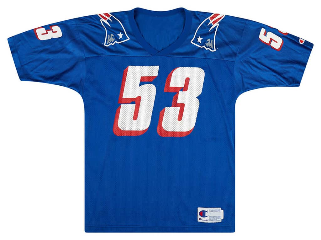 1995-99 New England Patriots Slade #53 Champion Jersey (Home) L