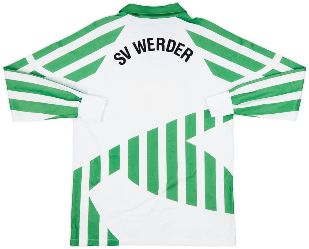 1994-95 Werder Bremen Home L/S Shirt - 8/10 - (L)