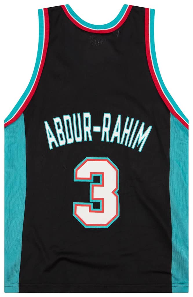 1997-00 Vancouver Grizzlies Abdur-Rahim #3 Champion Jersey (Alternate) S