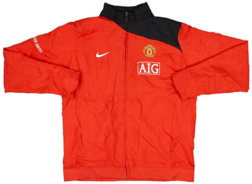 2008-09 Manchester United Nike Track Jacket - 8/10 - (L.Boys)