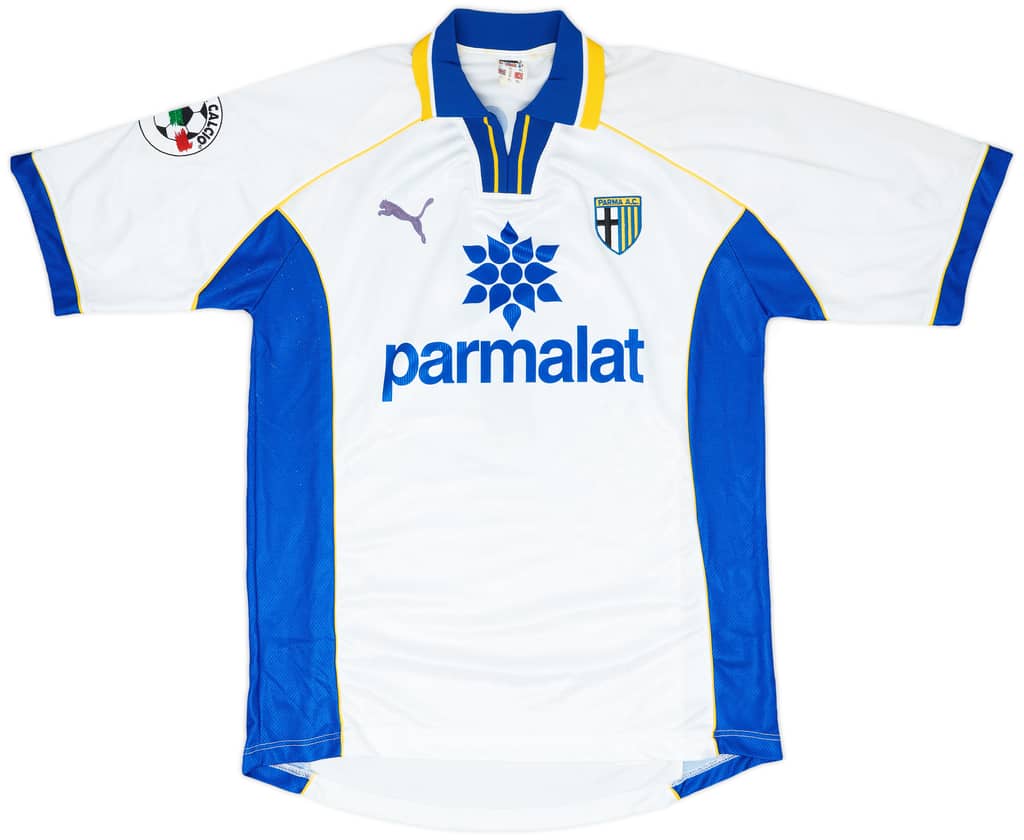 1997-98 Parma Match Worn Home Shirt Sensini #7