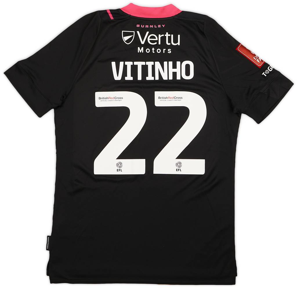 2022-23 Burnley Match Issue FA Cup Third Shirt Vitinho #22