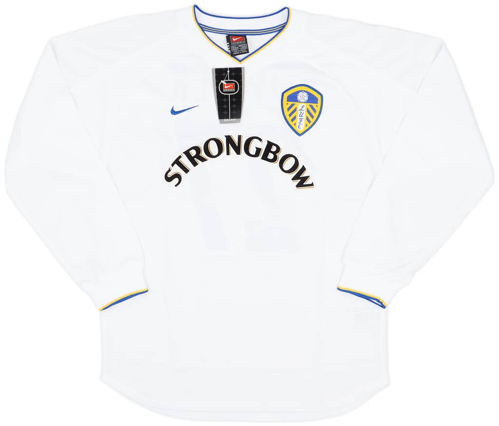 2000-02 Leeds United Home L/S Shirt Fowler #27 (S)
