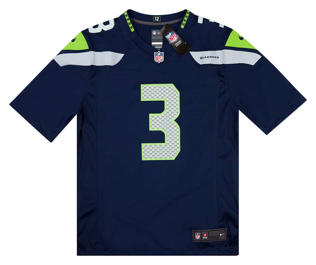 2016-21 Seattle Seahawks Wilson #3 Nike Game Jersey (Home) M - W/Tags