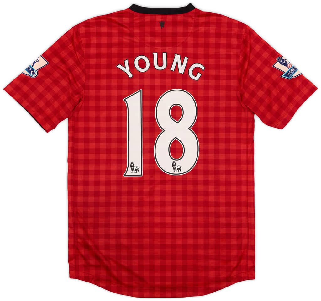 2012-13 Manchester United Home Shirt Young #18 - 5/10 - (S)