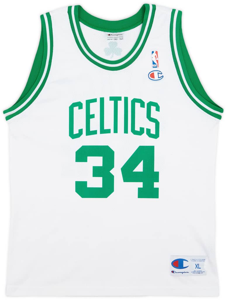 2005-10 Boston Celtics Pierce #34 Champion Home Jersey - 8/10 - (XL.Boys)