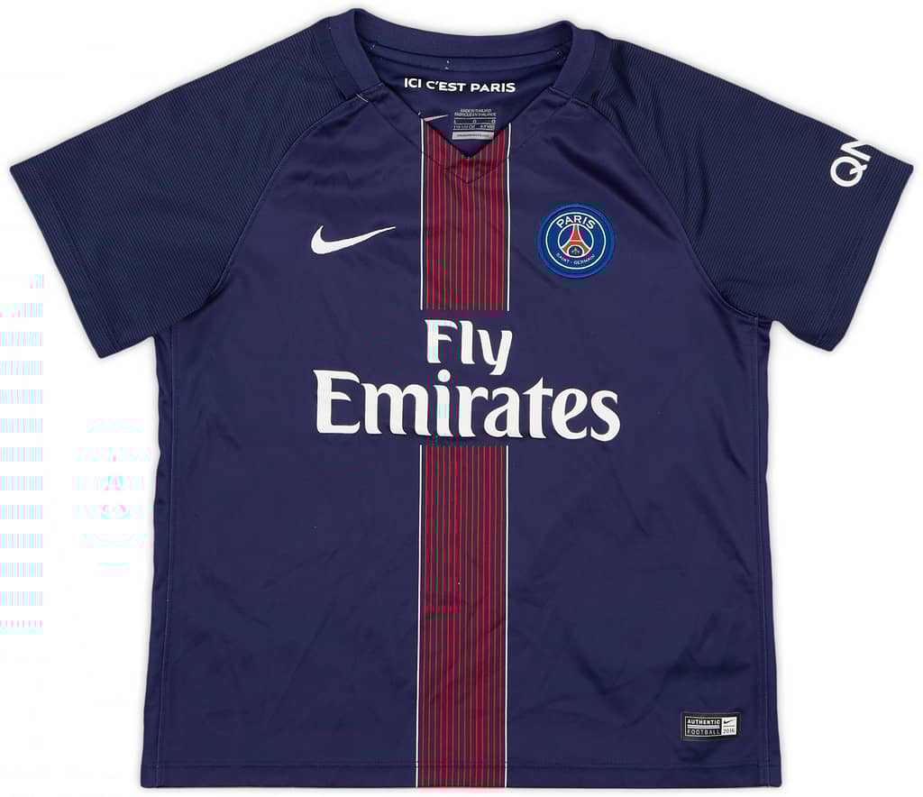 2016-17 Paris Saint-Germain Home Shirt - 9/10 - (6-7 Years)