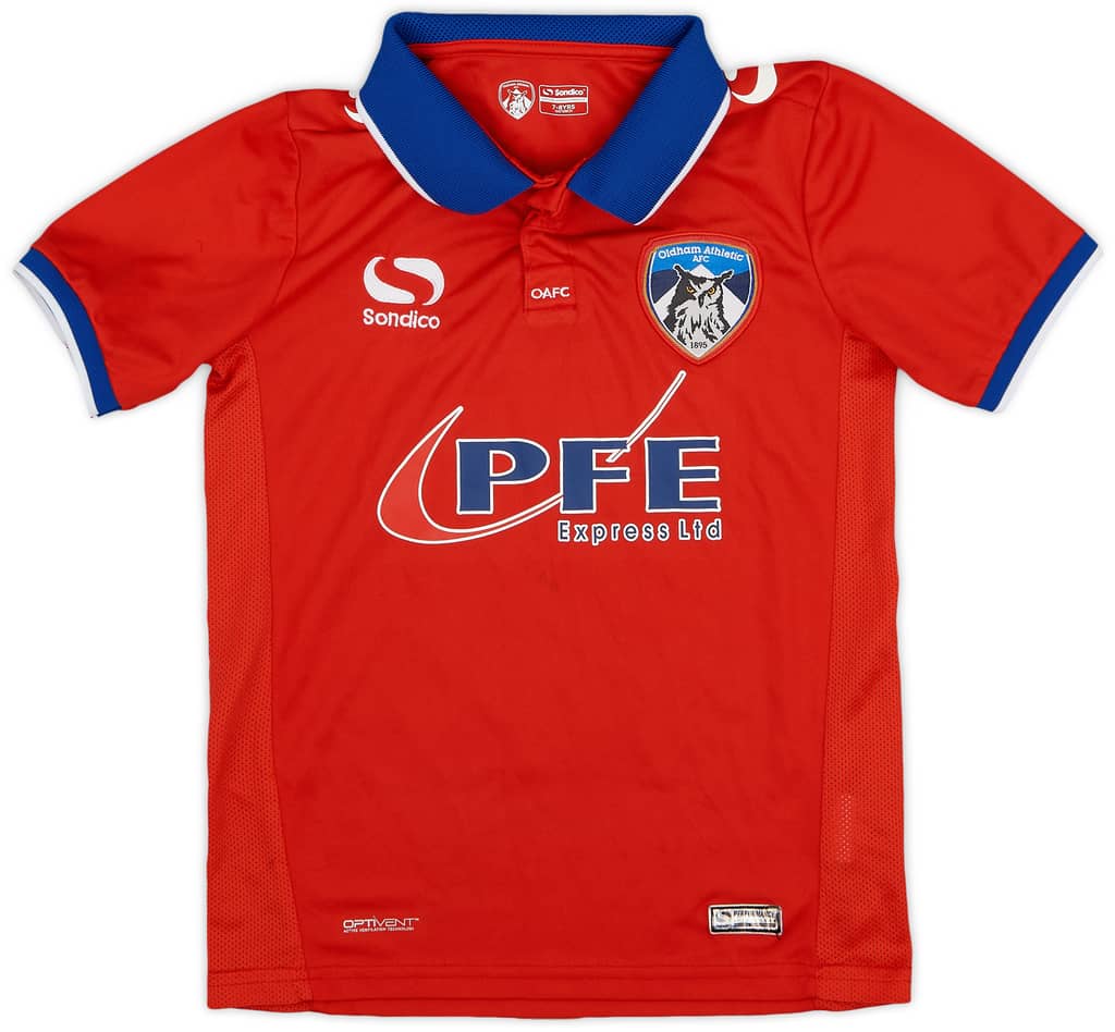 2015-16 Oldham Away Shirt Poleon #9 - 8/10 - (S.Boys)