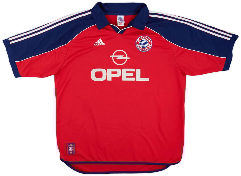 1999-01 Bayern Munich Home Shirt Elber #9 - 6/10 - (XXL)