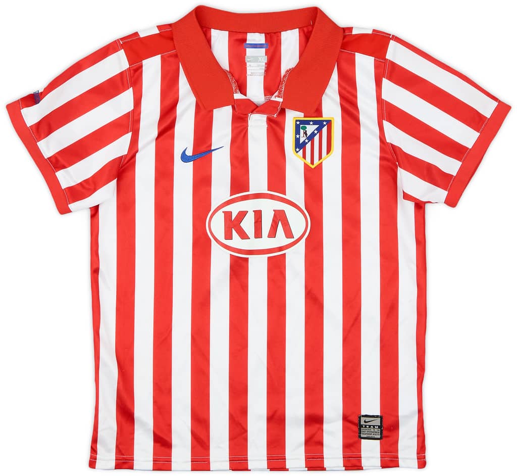 2009-10 Atletico Madrid Home Shirt - 6/10 - (7-8 Years)
