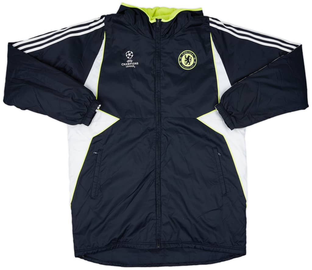 2007-08 Chelsea adidas CL Padded Bench Coat - 8/10 - (XL)