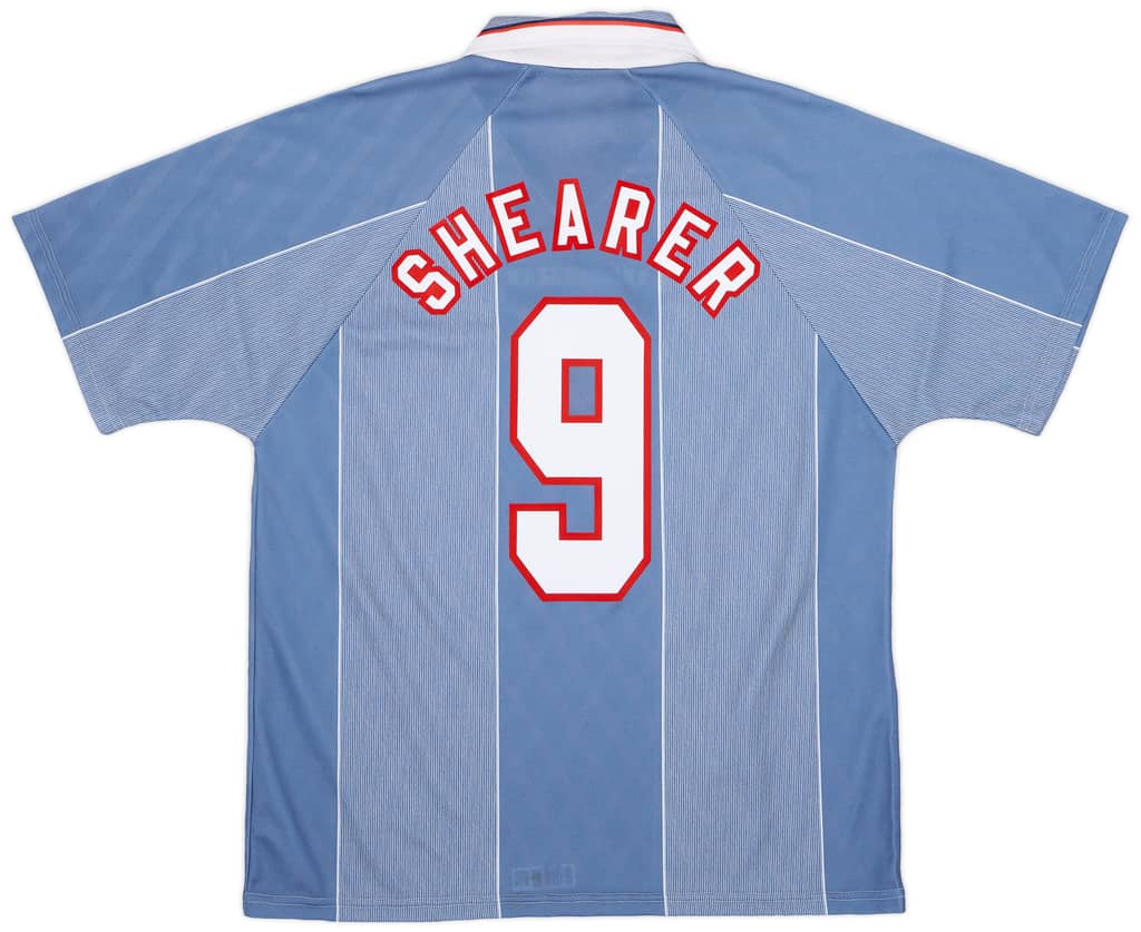 1996-97 England Away Shirt Shearer #9 - 6/10 - (L)
