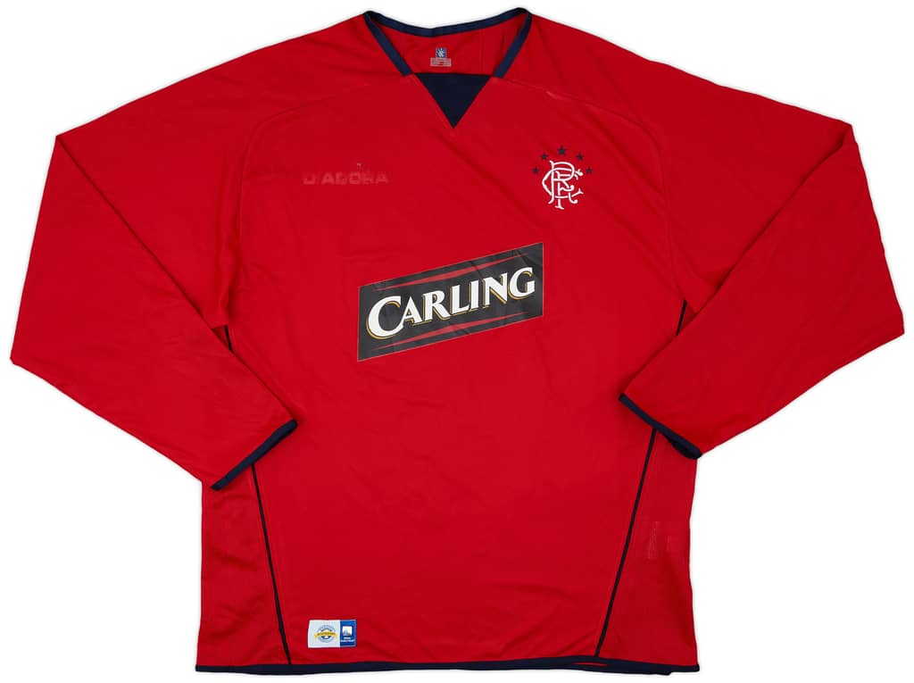 2004-05 Rangers Third L/S Shirt - 4/10 - (XL)