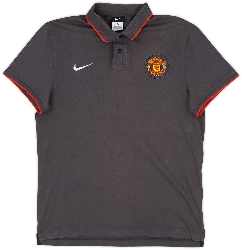 2010-11 Manchester United Nike Polo Shirt - 8/10 - (L)