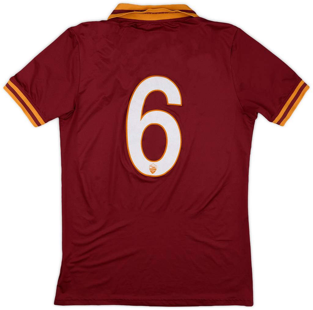 2013-14 Roma Home Shirt #6 - 5/10 - (M)
