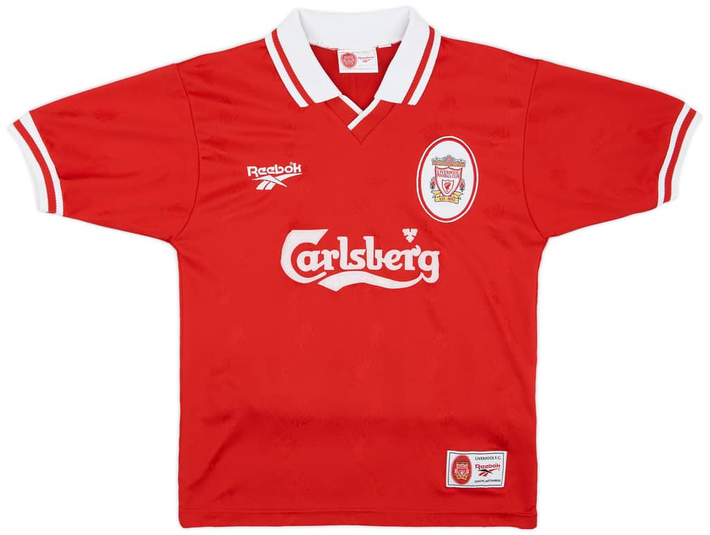 1996-98 Liverpool Home Shirt McManaman #7 - 6/10 - (S)