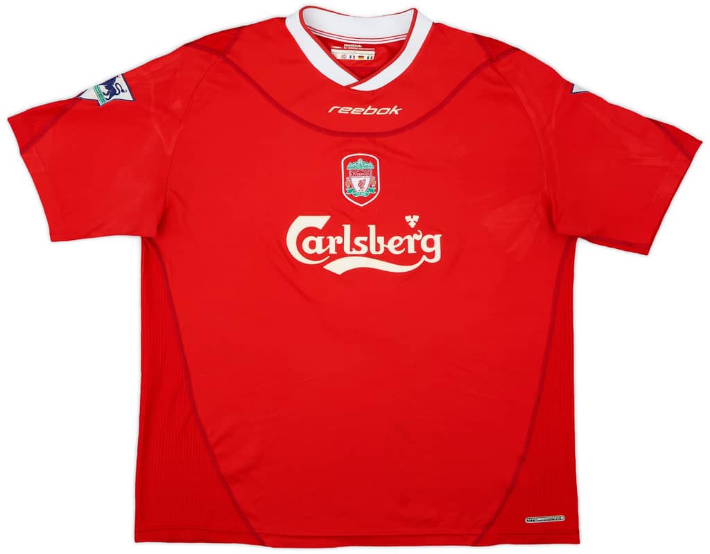 2002-04 Liverpool Home Shirt Henchoz #2 - 7/10 - (XL)