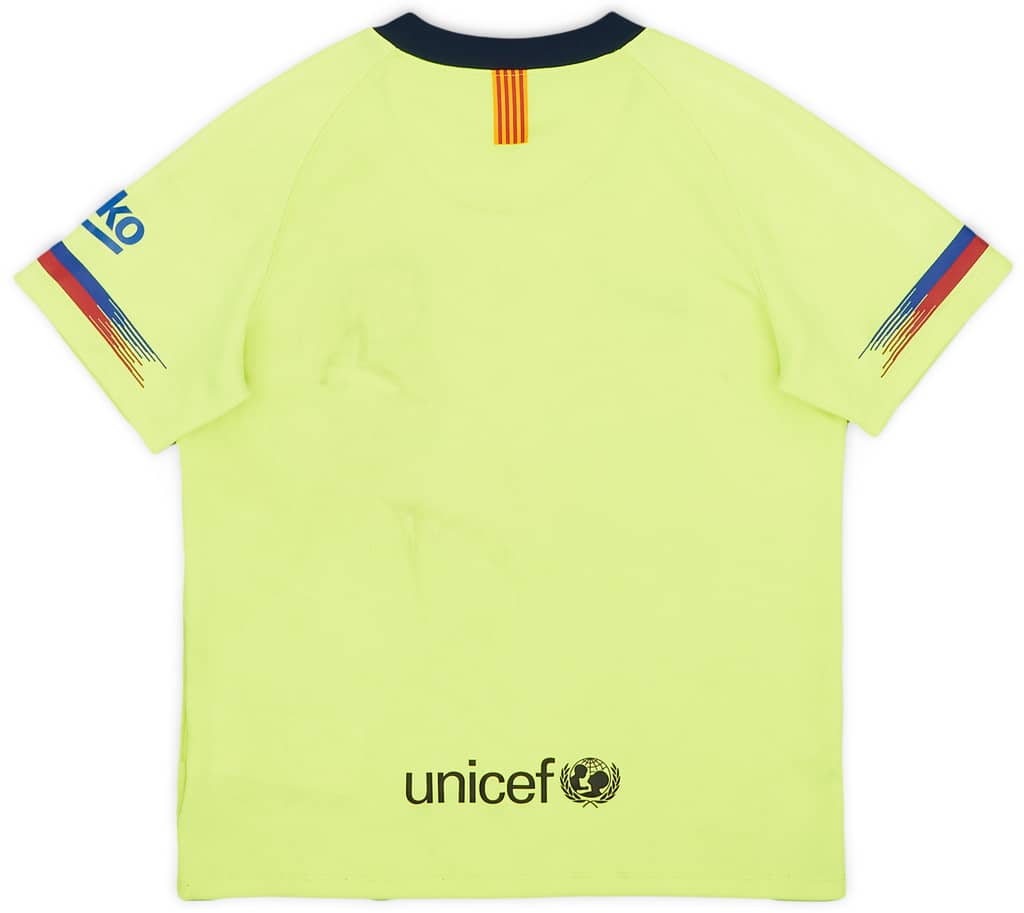 2018-19 Barcelona Away Shirt - 7/10 - (7-8 Years)