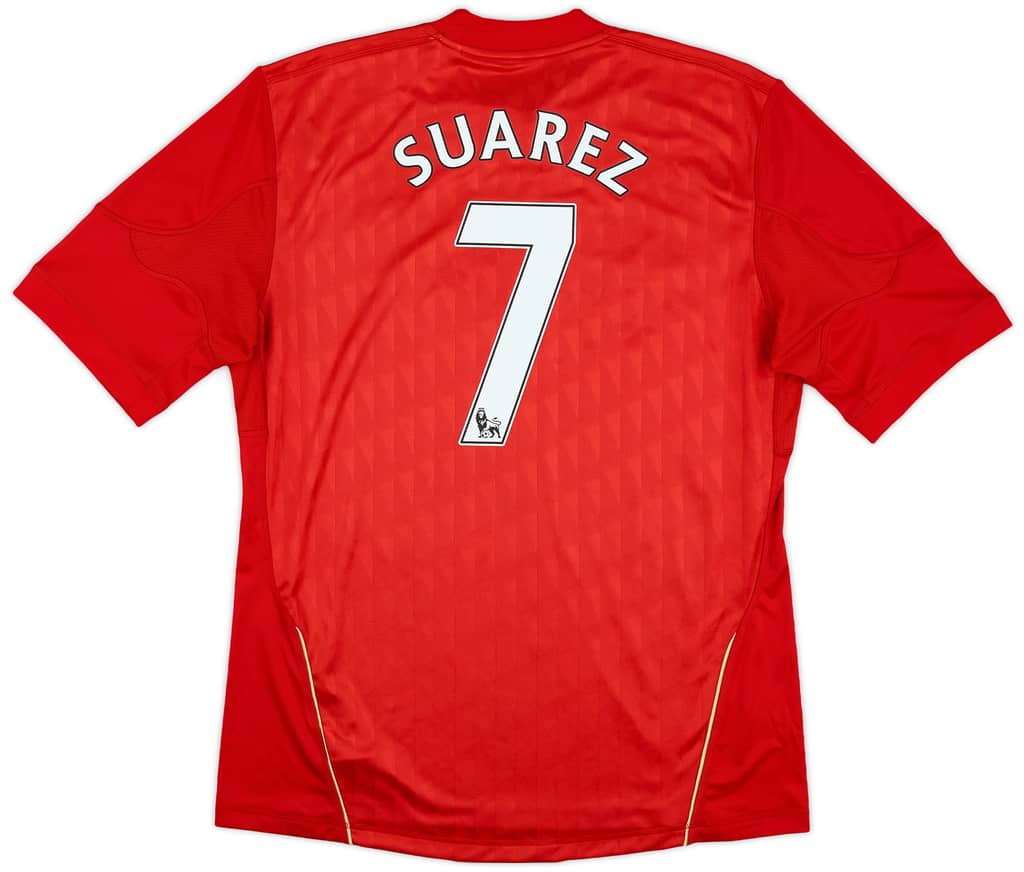 2010-12 Liverpool Home Shirt Suarez #7 - 8/10 - (S)