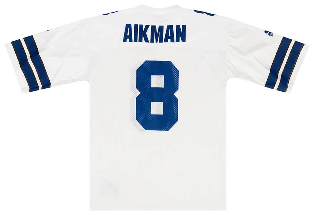 1990-94 Dallas Cowboys Aikman #8 Starter Jersey (Away) L