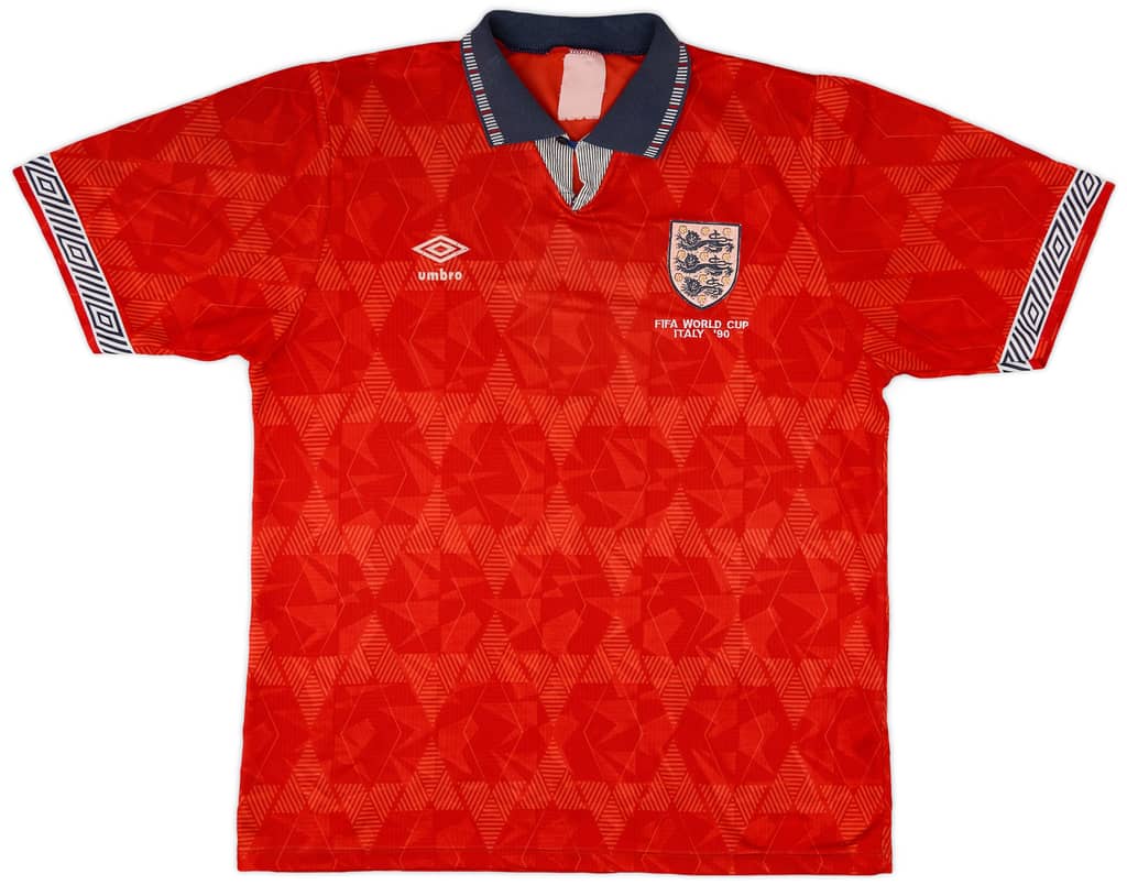 1990-93 England Away Shirt - 6/10 - (L)