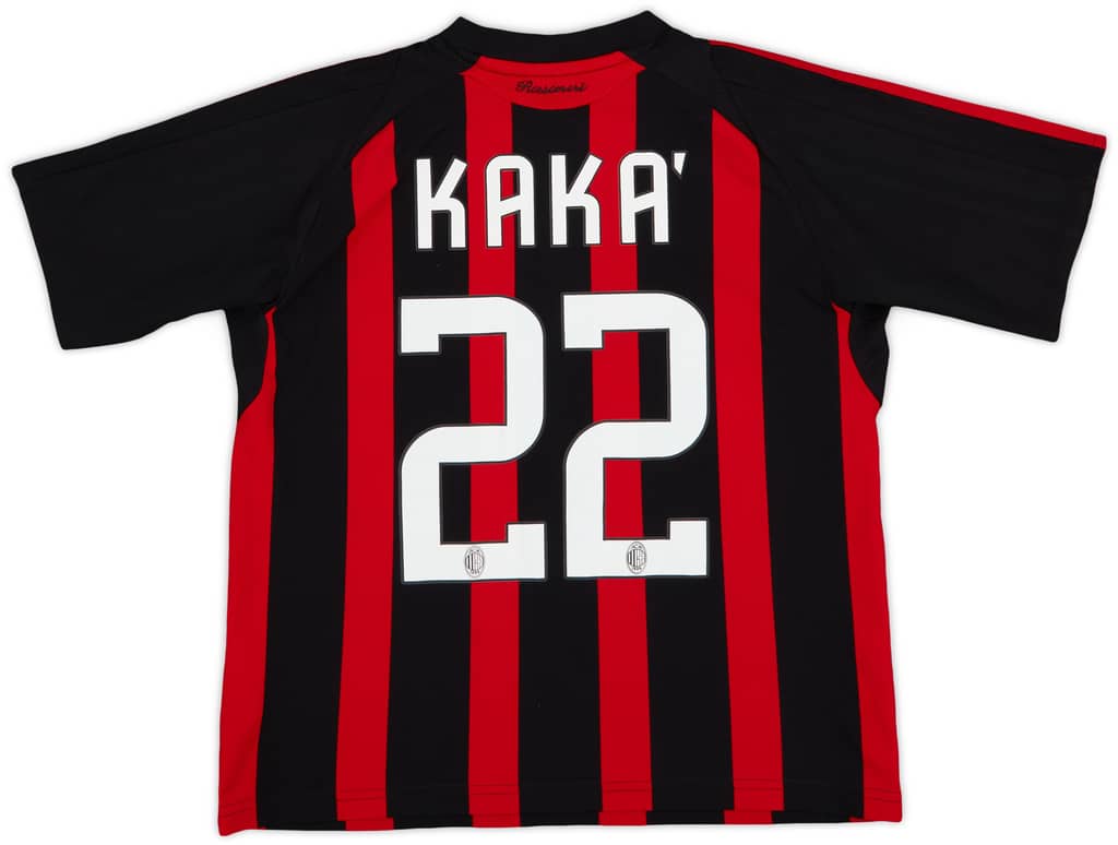 2008-09 AC Milan Home Shirt Kaka' #22 - 5/10 - (S.Boys)