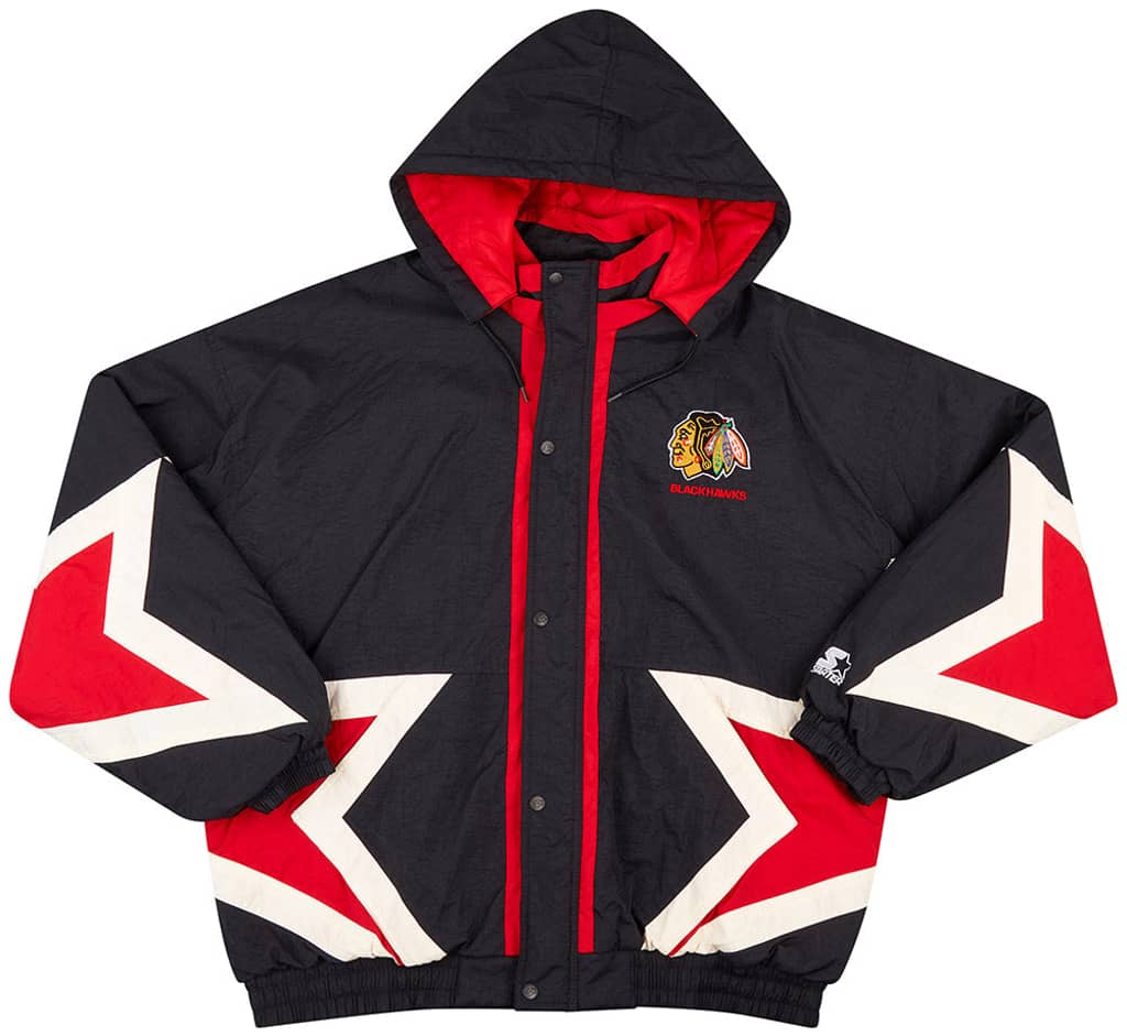 1990s Chicago Blackhawks Starter Rain Coat XL