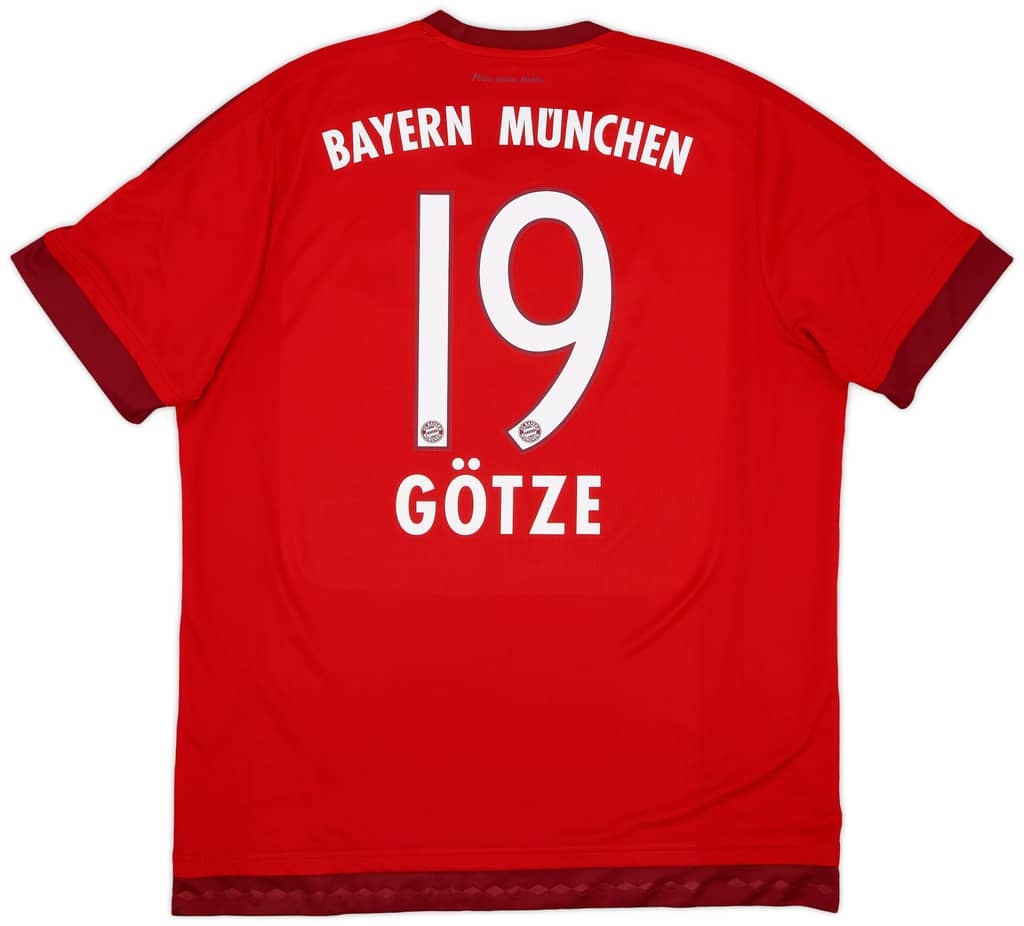 2015-16 Bayern Munich Home Shirt Gotze #19 - 6/10 - (XL)