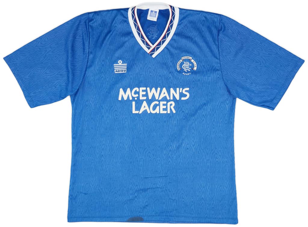 1990-92 Rangers Home Shirt - 8/10 - (XL)