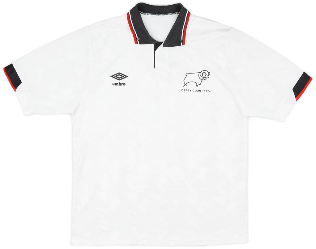 1989-91 Derby County Home Shirt - 8/10 - (L)