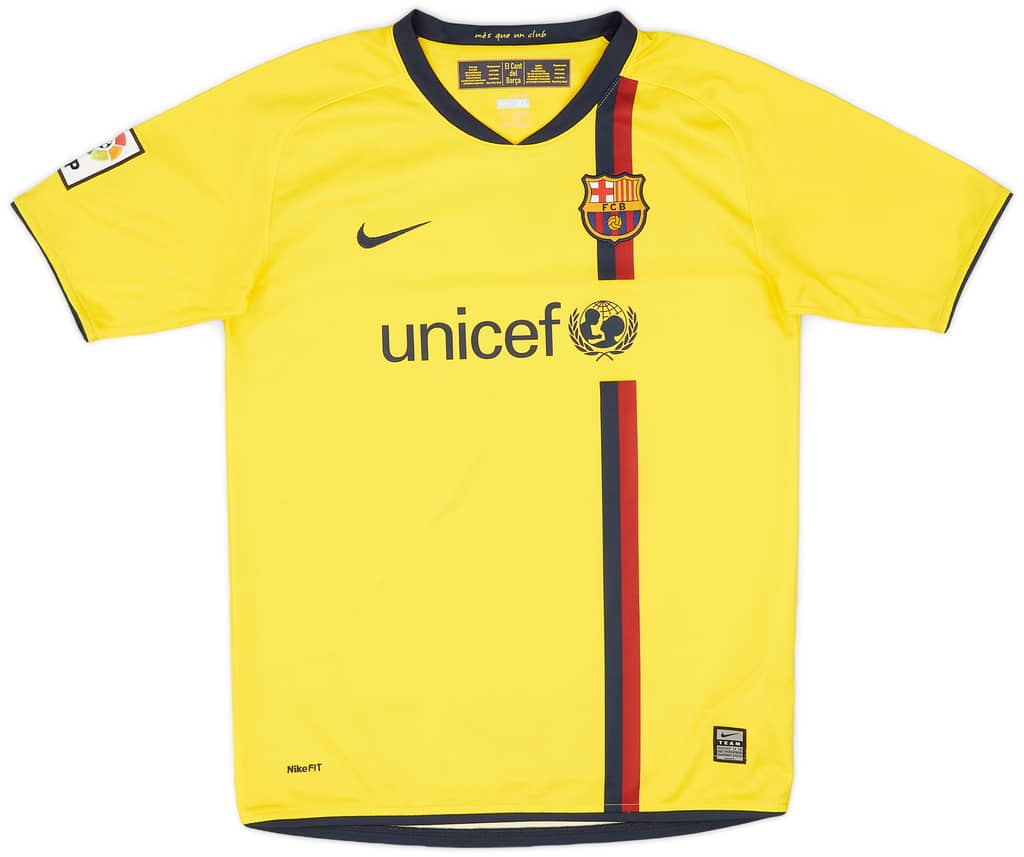 2008-09 Barcelona Away Shirt - 10/10 - (XL.Boys)