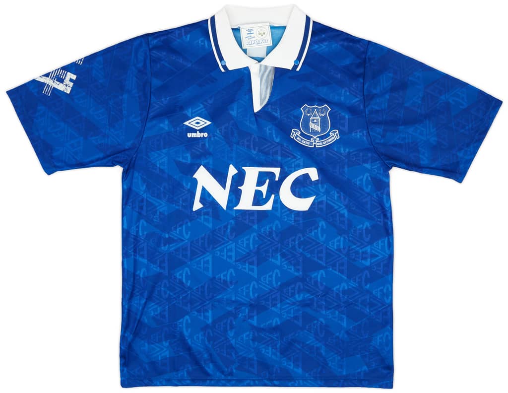 1991-93 Everton Home Shirt - 8/10 - (L)