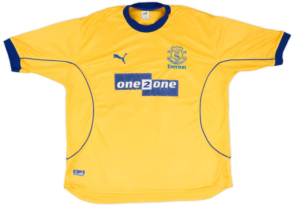 2000-01 Everton Away Shirt Gascoigne #18 - 8/10 - (XXL)