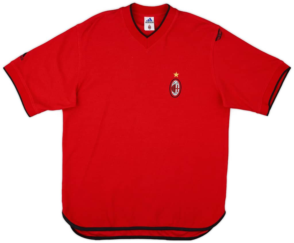 2001-02 AC Milan adidas Training Shirt - 9/10 - (M)