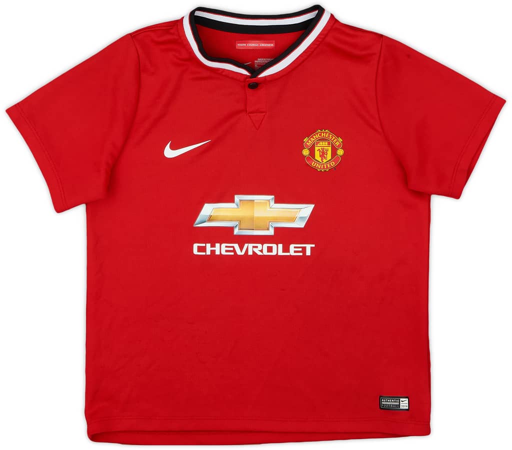 2014-15 Manchester United Home Shirt - 8/10 - (S.Boys)